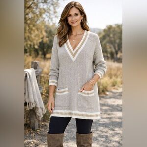 Marc Cain Tan Tunic Sweater Size 4